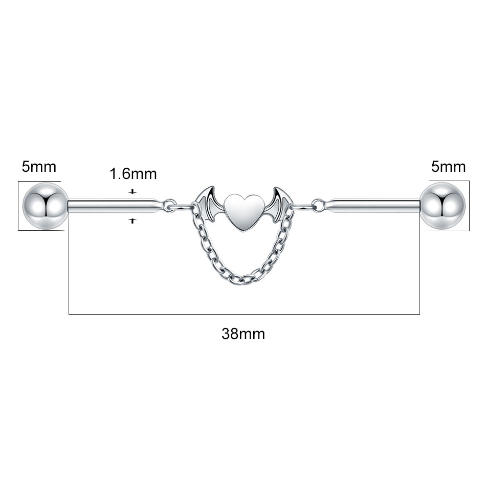 1 Stück Titan CZ Industrial He – Industrial Barbell Long Bewertung und Preis