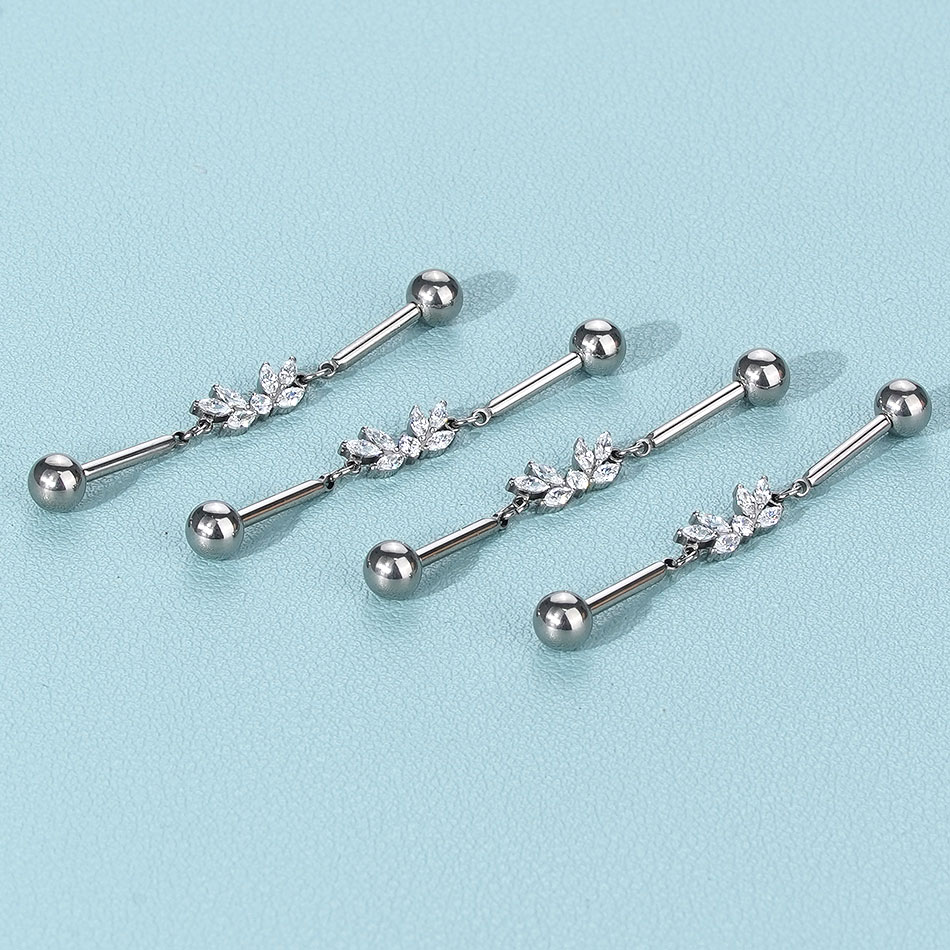 1 Stück Titan CZ Industrial He – Industrial Barbell Long Bewertung und Preis