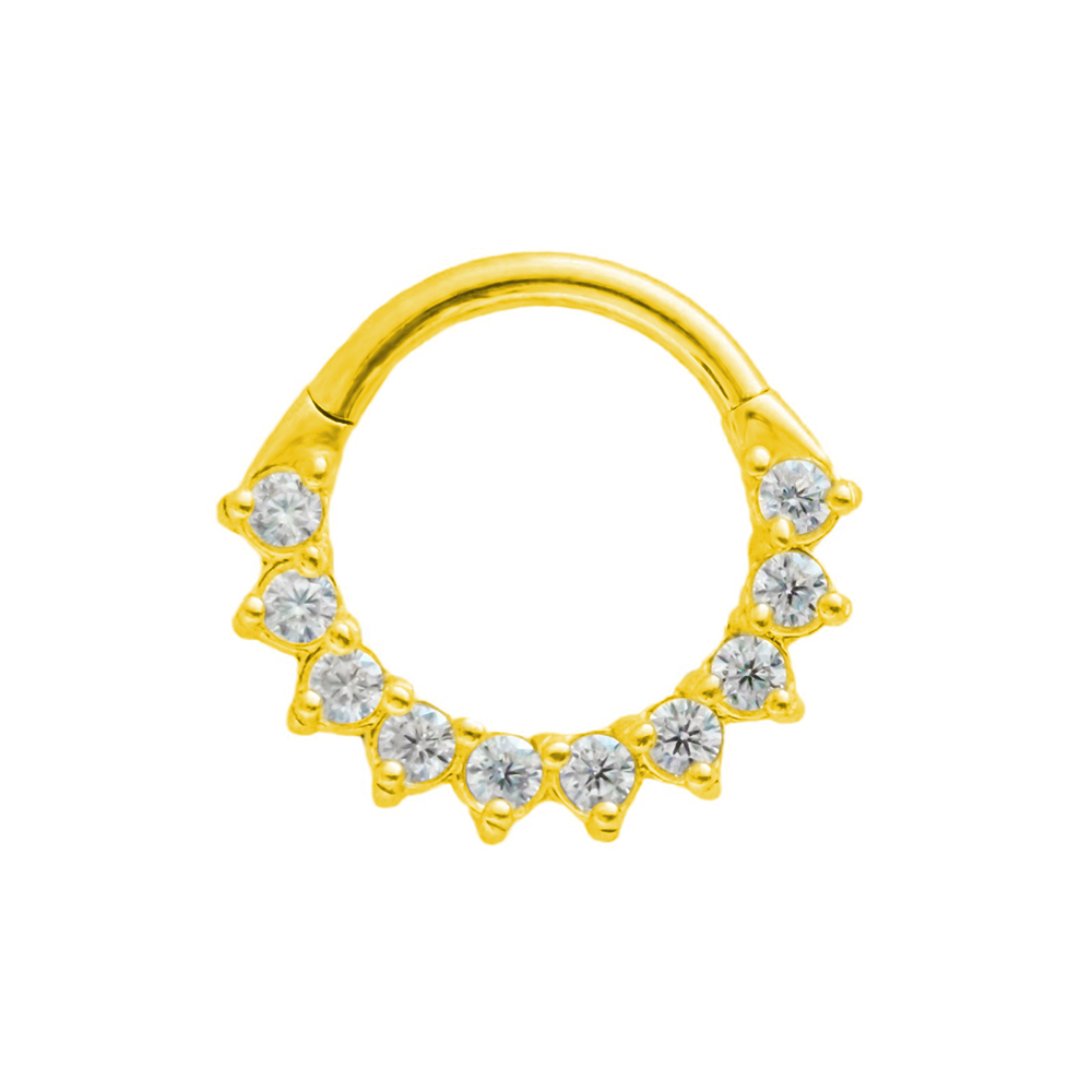 Trapez CZ Septum 100 % 316L Ch – Septum Clicker Ring Bewertung und Preis