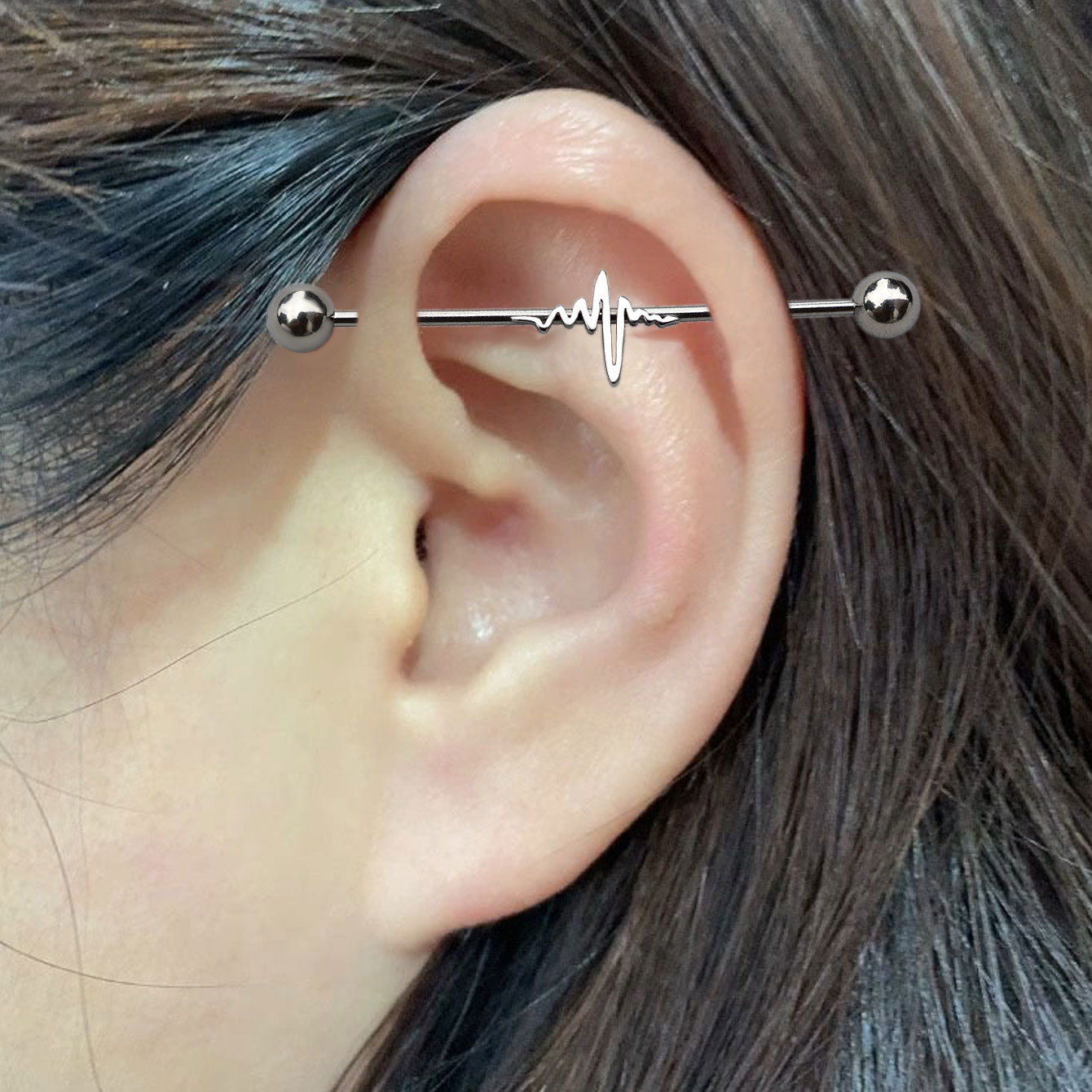 1 Stück 16G Edelstahl Lange In – Industrial Barbell Long Bewertung und Preis
