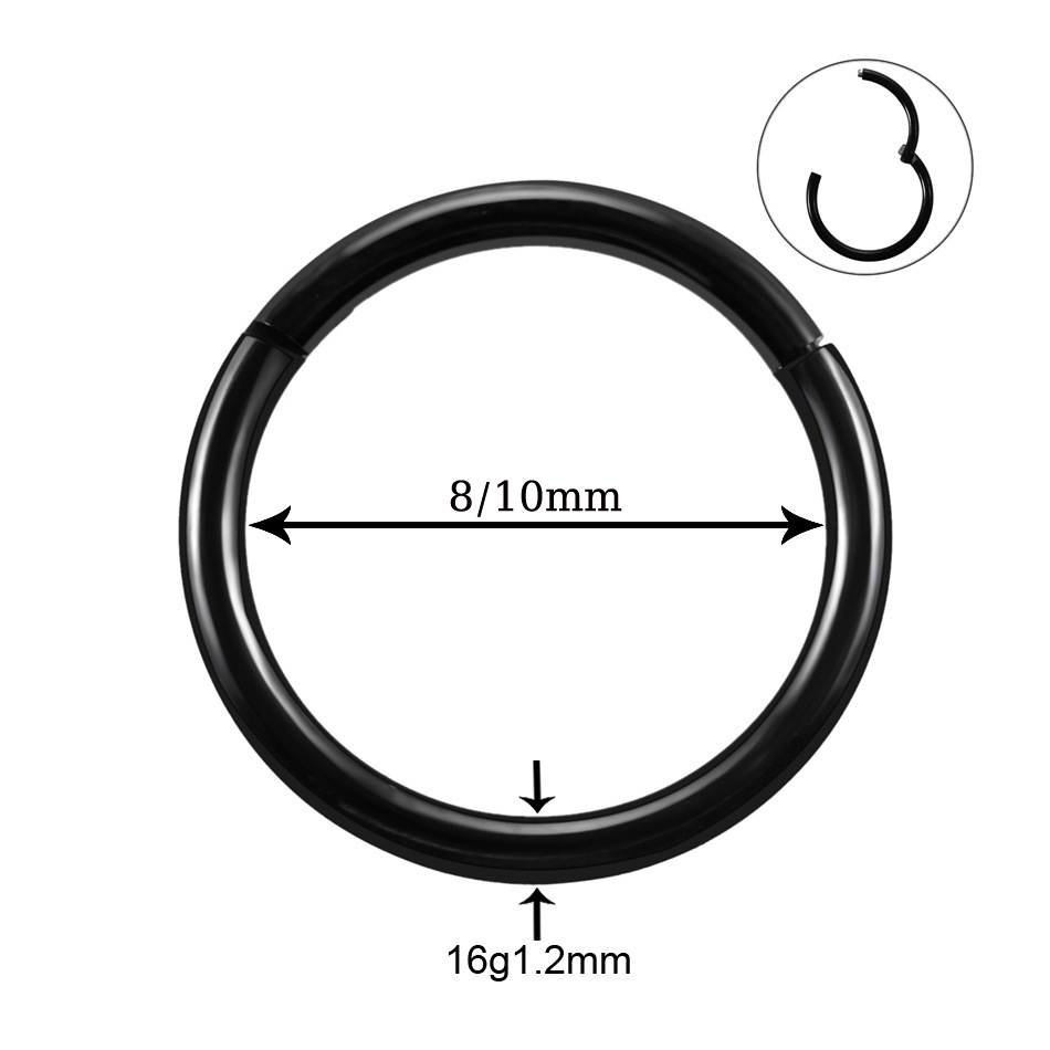 8 Stück chirurgischer Edelstah – Septum Clicker Ring Bewertung und Preis