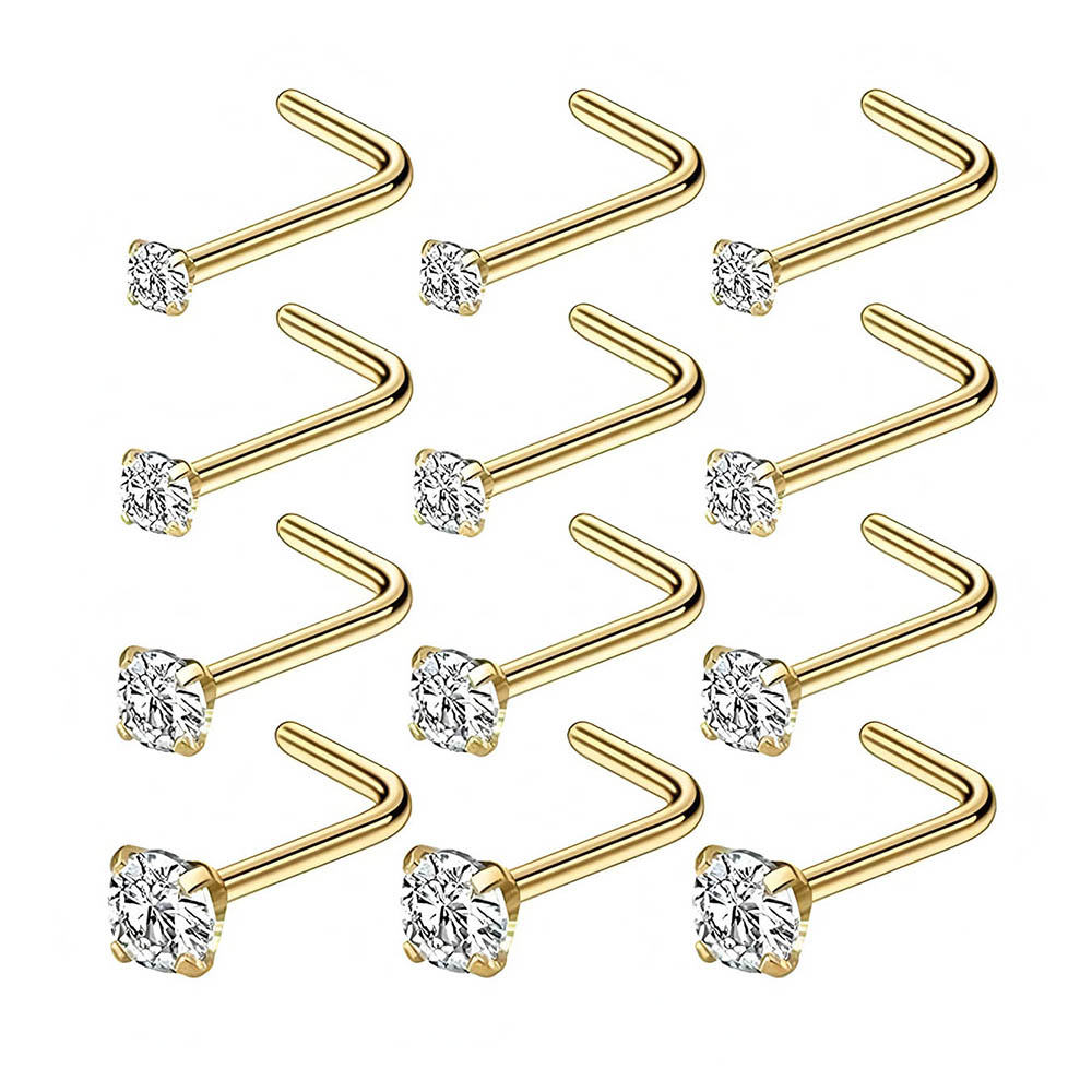 12-teiliges komplettes Set 316 – Body Jewelry Nose Studs Bewertung und Preis