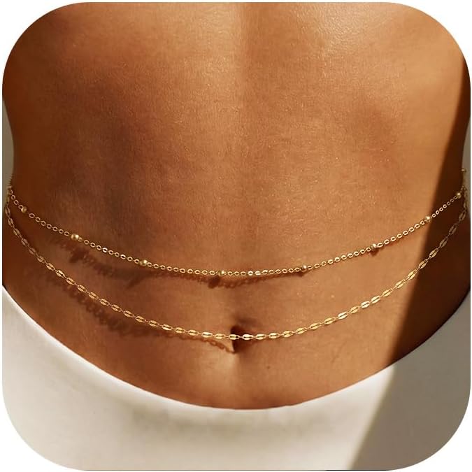 14K Vergoldete Taillenkette fü – Body Jewelry By The Chain Gang Bewertung und Preis