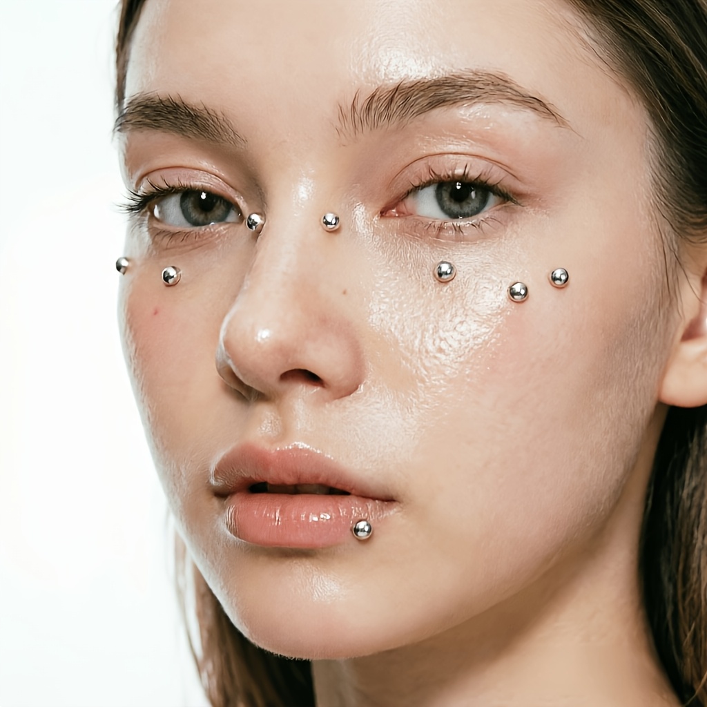 4-teiliges Set selbstklebender – Body Jewelry Nose Studs Bewertung und Preis