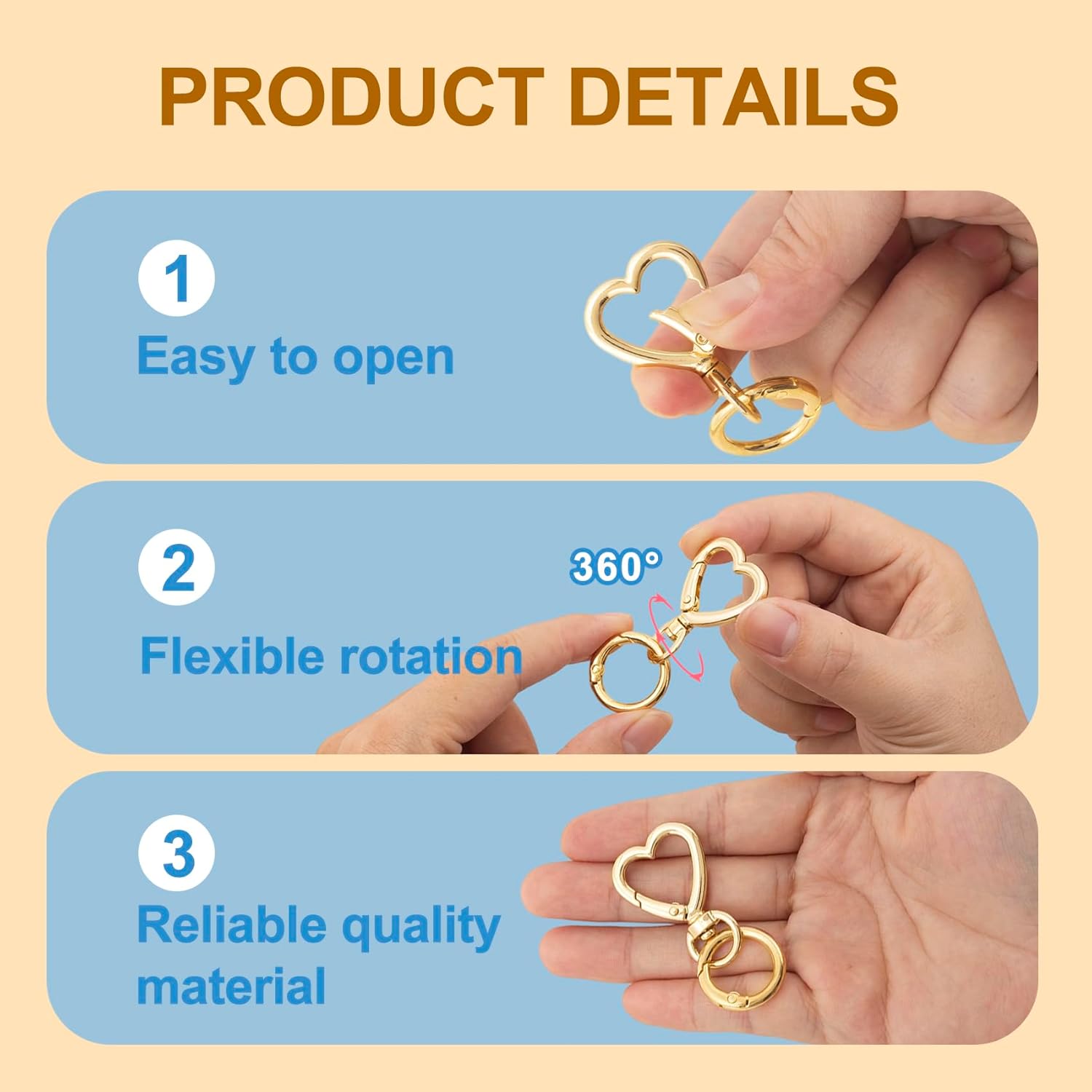5/10/20/40 Sets Doppelt öffnen – Daith Heart Ring Bewertung und Preis