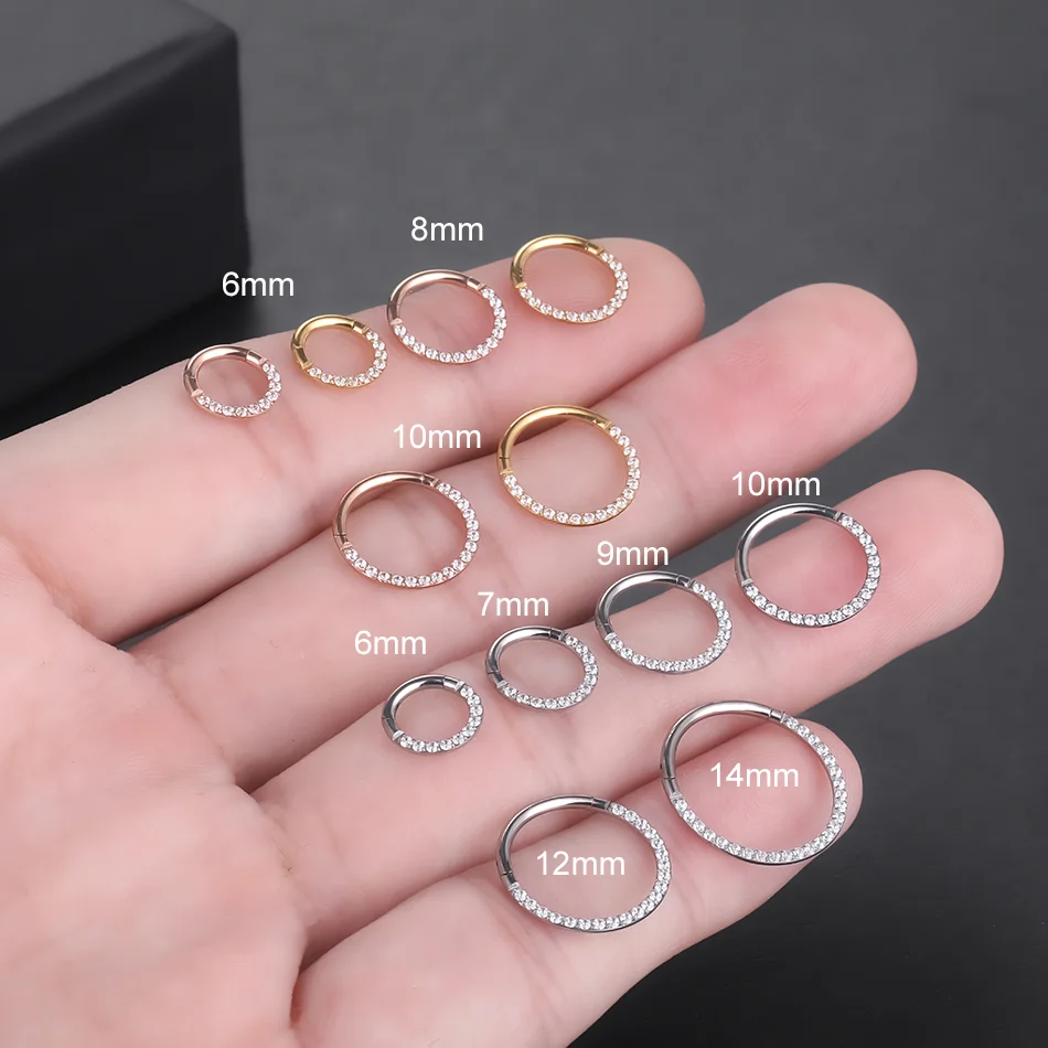 F136 Titan Nasenpiercing Klapp – Septum Clicker Ring Bewertung und Preis